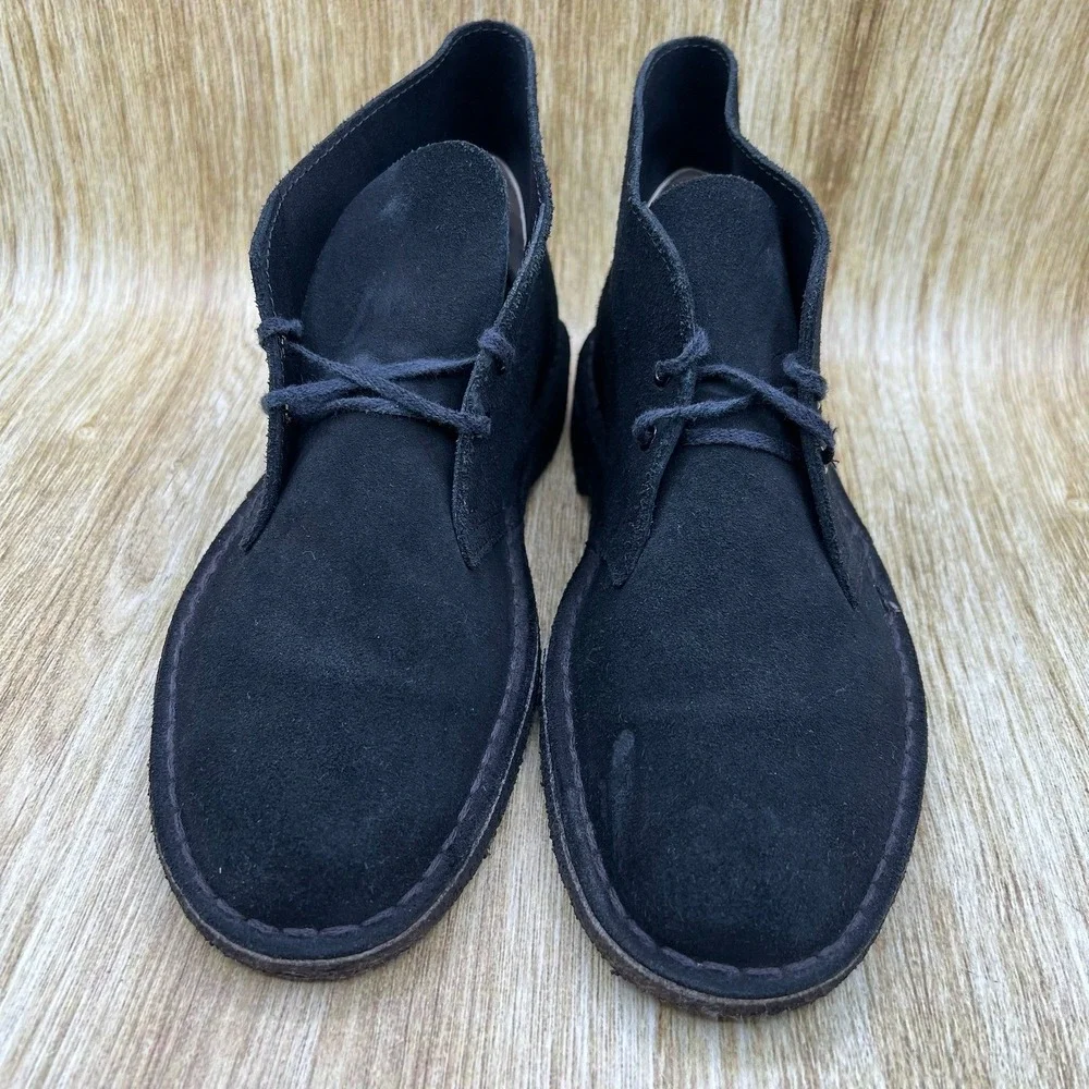 Clarks Originals Desert Boot Men's Size 7 Black‎ Suede Chukka Crepe Sole